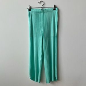 Issey Miyake Pleats Please mint green pants